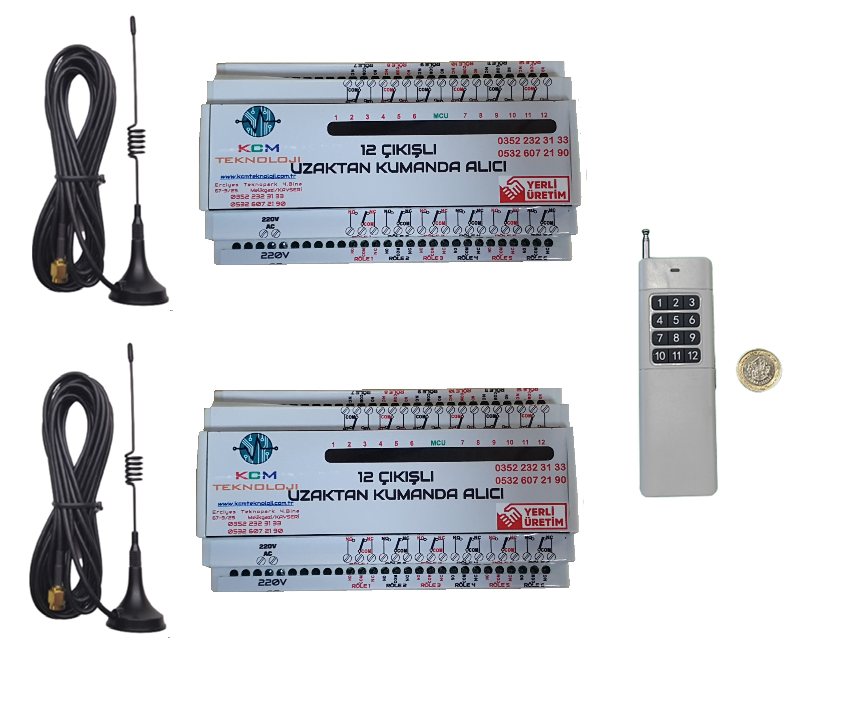 24 ROLE KUMANDA SETİ (2X12)