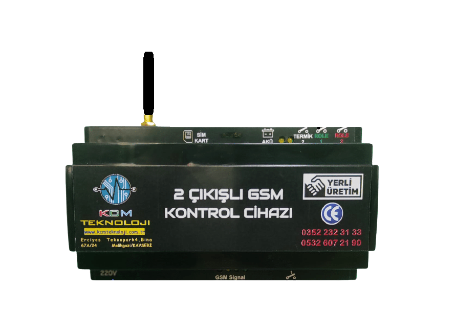 GSM Kontrol Cihazı 2 ROLE Çıkışlı